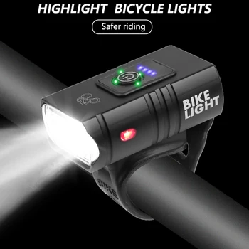 T6 LED Cykel Lys 10W 800LM 6 Modes USB-Genopladelige Power Displayet MTB Mountain Road Cykel Foran Lampen Cykel Udstyr 46835