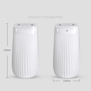 Luft Luftfugter 1000ML Ultrasonic Double Dyse Aroma Diffuser LED Lys Tåge Kaffefaciliteter for hjemmekontor Bil Humidificador
