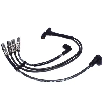 WOLFIGO Nye 4stk Tændrør Tænding Wire Kabel til VW Beetle Jetta Golf 2,0 L SOHC 2001-2008 27588 175-6224 VWC03 1AMSW00091