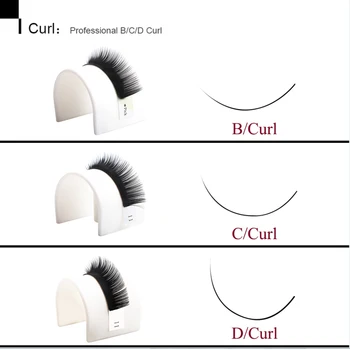 Falske øjenvipper B C D volume-0.05-0.25 mm vipper korea silke individuales eyelash extension Håndlavede naturlige 3d-mink-vipper