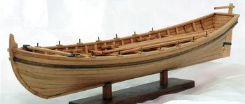 NIDALE model Sacle 1/48 Laser-skære i træ Antik liv båd model kits USS Bonhomme Richard Skibets liv båd model kit