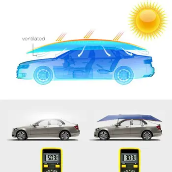 2020 Nye 4x2.1M Bil Paraply solsejl Dække Udendørs Bilen Telt Anti-UV-Sol-Bevis Til Udendørs Grill Fiskeri Universal
