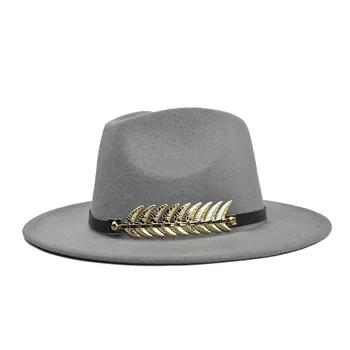 Vintage klassisk følte jazz fedora hat stor hat cloche cowboy panama til kvinder, mænd sort rød bowler hat og bowler hat 48595