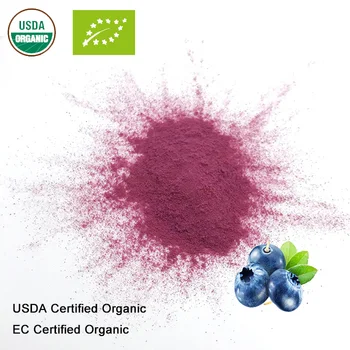 USDA og EF-Certificerede Økologiske Blue berry Juice Pulver