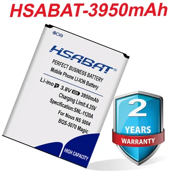 HSABAT Top Mærke Nye 3950mAh Batteri til BQ Magic Nous NS 5004 BQS-5070 BQS 5070 BQS5070 på lager 4965