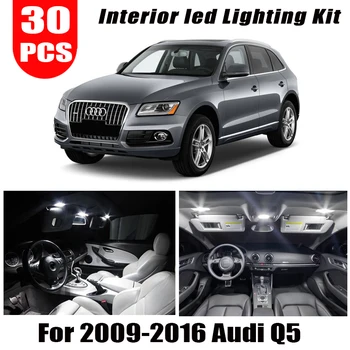 For 2009-2016 Audi Q5 Hvid bil tilbehør, der er Canbus-Fejl Gratis LED Interiør Lys Reading Light Kit Kort Dome Licens Lampe 4975