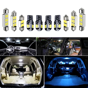 For 2009-2016 Audi Q5 Hvid bil tilbehør, der er Canbus-Fejl Gratis LED Interiør Lys Reading Light Kit Kort Dome Licens Lampe