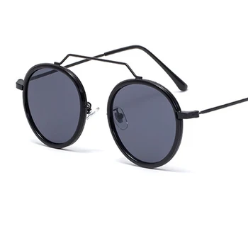 2020 Nye vintage solbriller kvinde Luksus Mærke Retro Round Metal Frame kvinders solbriller mode nuancer til kvinder Oculos UV400