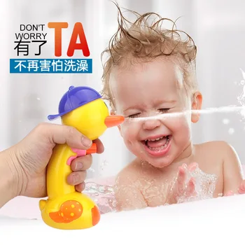 Badning tude Spil Vand i badeværelset oyuncak til Børn, baby, børn, Badekar, badekar svømning legetøj rubber duck Ducky Waterwheel 4993