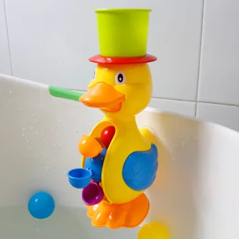 Badning tude Spil Vand i badeværelset oyuncak til Børn, baby, børn, Badekar, badekar svømning legetøj rubber duck Ducky Waterwheel
