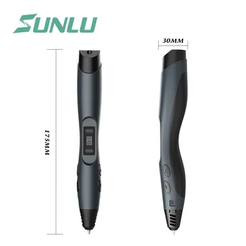SUNLU nye 3D-print pen SL-300A støtte PLA/ABS/PCL-Filament 1.75 mm Lav Temperatur og hastighedskontrol & Justerbar Temperatur