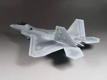 Hasegawa Hobbyboss Academy Skala 1/72 AMERIKANSKE F-22 Raptor Kampfly Fly Fly Fly Vise Toy Plast Samling Model Kit 5034