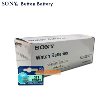 200pcs/masse Sony Oprindelige 371 SR920SW 920 1.55 V Ur Batteri SR920SW 371 Knappen Coin Cell LAVET I JAPAN 5060