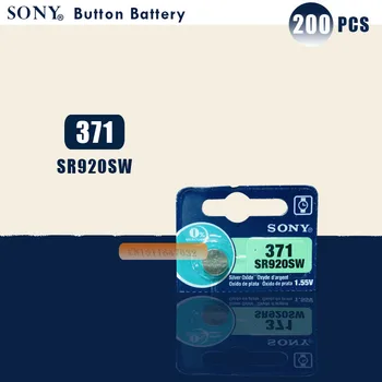 200pcs/masse Sony Oprindelige 371 SR920SW 920 1.55 V Ur Batteri SR920SW 371 Knappen Coin Cell LAVET I JAPAN