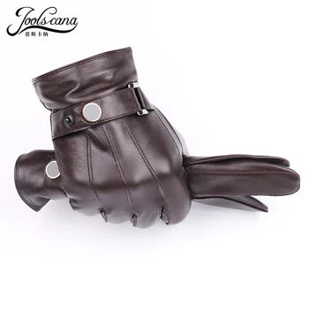 JOOLSCANA top1gloves mænd i ægte læder vinter Sensoriske taktiske handsker mode håndled touch skærm, kørsel efteråret god kvalitet