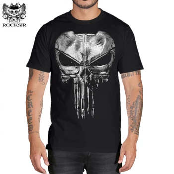 Punisher Streetwear t-shirt Mænd Hip Hop Sjove T-Shirts, Herre T-Shirts Mode 2018 Kæreste Gave Bomuld Print Casual T-shirt