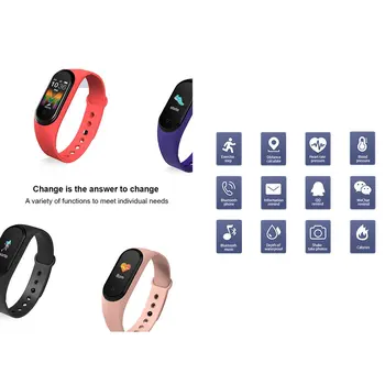 M5 Smart band 4 Fitness Tracker Se Sport armbånd puls, Blodtryk Smartband Overvåge Sundhed Armbånd