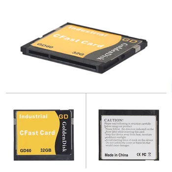 GoldenDisk CFASTE 1.0 Hukommelse 128GB SSD Kort, Verden Mini SSD Flash-Drev SATA Ii 3Gbps Quad-Kanaler NANA MLC oprindelige Flash 7+17P