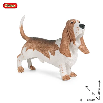 Oenux Nye Hund Dyr Action Figur Corgi Puddel Golden Retriever Sausagedog Samojed Model Figurer PVC Samling Legetøj Til Børn
