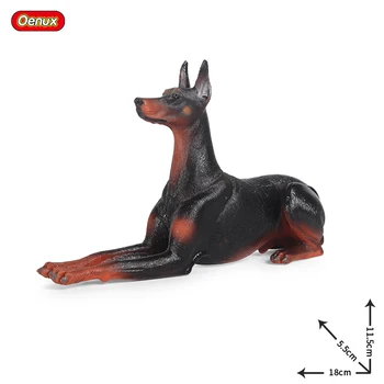 Oenux Nye Hund Dyr Action Figur Corgi Puddel Golden Retriever Sausagedog Samojed Model Figurer PVC Samling Legetøj Til Børn