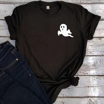 Halloween Ghost Shirt Æstetiske Kvinder Plus Size 2020 Mode Halloween Gave Ghost T-Shirt Japansk Koreansk Tøj Tegnefilm