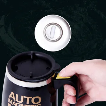400/450ml Krus Automatisk Elektrisk Dovne Magnetiske Selv Omrøring Krus Kaffe Mælk Blanding Smart Krus i Rustfrit Stål Jui ce-Mix Cup