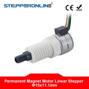 Permanent Magnet Motor Lineær Stepper Motor PM Fangenskab 2 Fase 4-leder DC-Motor 0.167 En Ledende 0,4 mm/0.016