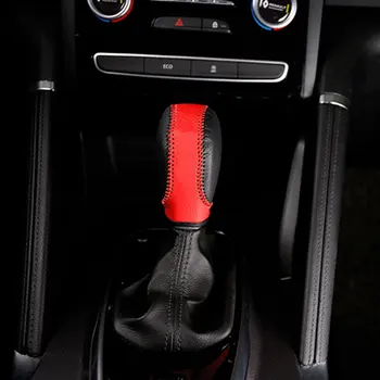Xburstcar for Renault Koleos Kadjar 2017 - 2020 Læder Bil Styling PÅ Gear Hoved Dække gearknop Beskyttelse Dækker Tilbehør