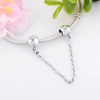 Passer Oprindelige Pandora-Halskæde-Armbånd-DIY Smykker at Gøre Nye 925 Sterling Sølv Familie for Evigt Kæde Charms Perler