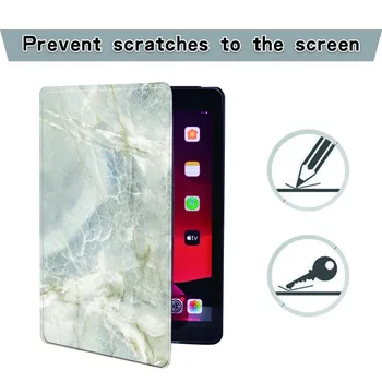 Trykt Marmor PU Læder Smart Tablet Stand Folio Stand taske Cover Til iPad 2 3 4 5 6 /iPad MINI 1 2 3 4 5 /Luft 1 2 3/Pro 2nd