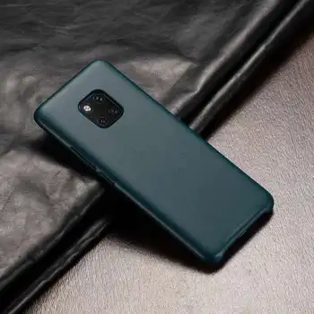 Læder Taske Til Huawei Mate 20 Pro Hard Case Cover Beskyttelse Etui Coque For Huawei Mate 20 Tilfælde Fundas Naturlige Farve Shell
