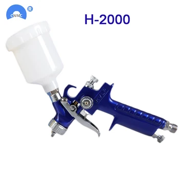 HVLP 2000 Mini HVLP Luft Maling Spray Pistol 0,8 MM 1,0 MM Auto Bil Detaljer Touch-Up Air Brush Tyngdekraften Reparation 53807