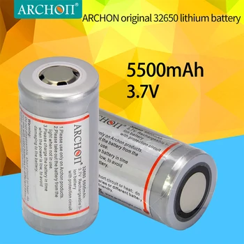 ARCHON oprindelige 5500mAh 3,7 v 32650 lithium batteri Genopladeligt batteri EU ' OS stik 32650 batteri oplader ægte fakkel batteri