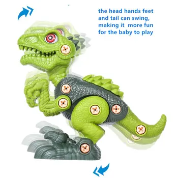 DIY Splejsning Tage ud Dinosaur Legetøj med Skruetrækker Værktøjer Assembly Building Dyr Dinosaur Tal for Børn 3-10 År Gammel