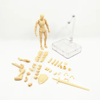15cm Multi-joint bevægelige Tal SHFiguarts KROPPEN KUN / BODY CHAN Grå / Orange Farve Ver PVC-Action Figur Collectible Model Toy
