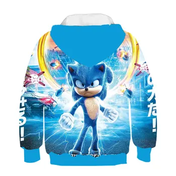 2020 Foråret Tegnefilm Sonic Hætteklædte Sonic the Hedgehog Hoodie Kids Pige Sweatshirt Trendy Mode Drenge Jakke Børn Pullover Top
