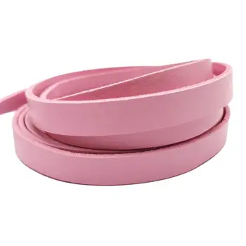 Aaazee 11mm Bred Pink Læder Band Læder Strip Fladskærms 2mm Tykkelse