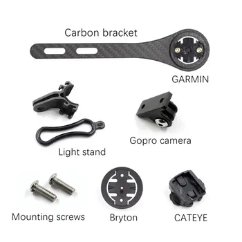 Multifunktionelle Cykel Computer Holder Speedometer Stå Rack Integreret Styr Udvidelse holder til Garmin/for Bryton