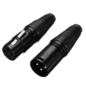 10pairs/pack 3 Pin XLR Female Jack+Mandlig Stik Højttaler Terminal Audio Mikrofon Lyd Kabel Stik til Højttalere