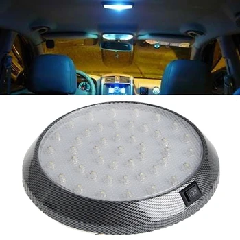 Bilen 12V 46-LED Interiør Indendørs Tag Loft-Dome Lys Hvid Lampe Auto læselamper Dome Lys