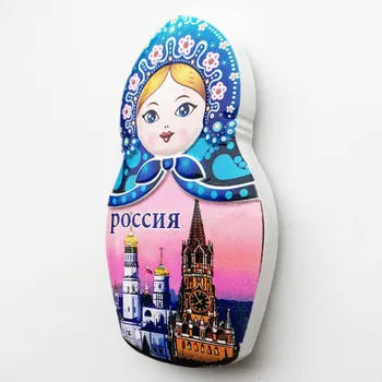 Rusland Kreativ Turisme Souvenir-Matryoshka Harpiks Søde Magneter Russisk Dukke Køleskab Magneter, Boligindretning Gave Ideer