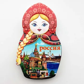 Rusland Kreativ Turisme Souvenir-Matryoshka Harpiks Søde Magneter Russisk Dukke Køleskab Magneter, Boligindretning Gave Ideer