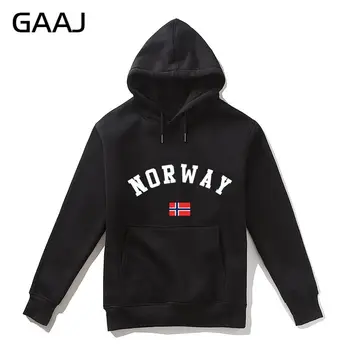 2019 Nye Norge Flag Mænd Hættetrøjer WomenFleece Frakker Nordeuropa Mand Lynlås Streetwear Tøj Casual Brand