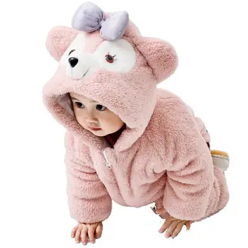 2020 Spædbarn Baby Sparkedragt Drenge Piger Buksedragt Nye Født Bebe Tøj Hætteklædte Toddler Baby Tøj Sød Bjørn Romper Baby Kostumer