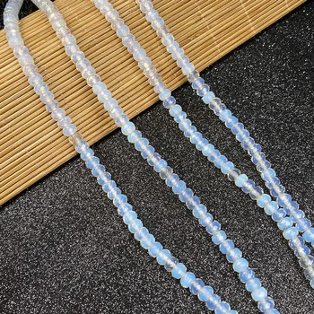 Naturlige Perle Sten Ametyst Sand Blå Krystal Streng Perler til Smykker at Gøre DIY-Halskæde og Armbånd Tilbehør 4x6mm 5651