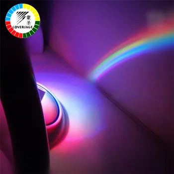 Coversage Rainbow Nat Lys Projektor Børn Børn Baby Sove Romantisk Led Projektion Lampe Atmosfære Nyhed Hjem Lamper 5665