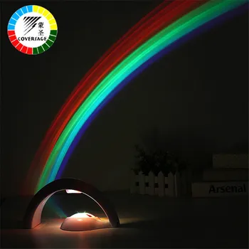 Coversage Rainbow Nat Lys Projektor Børn Børn Baby Sove Romantisk Led Projektion Lampe Atmosfære Nyhed Hjem Lamper