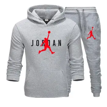 Nye Mænd Hoodie Sat Jordan 23 Træningsdragt, Sweatshirt Sæt Fleece Hoodie + Sweatpants Jogging Homme Pullover Sweatsuit For Mænd