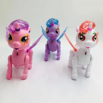 Sjovt Legetøj Elektriske Gå Unicorn Legetøj Til Børn Gave Elektroniske Lysende Musik Unicorn Legetøj til Børn Julegaver