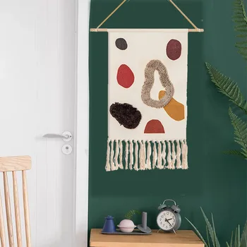 Håndvævet silke tæppet for homestay dekoration Nordiske el-måleren kasse hængende maleri klud kunst baggrund klud soveværelse